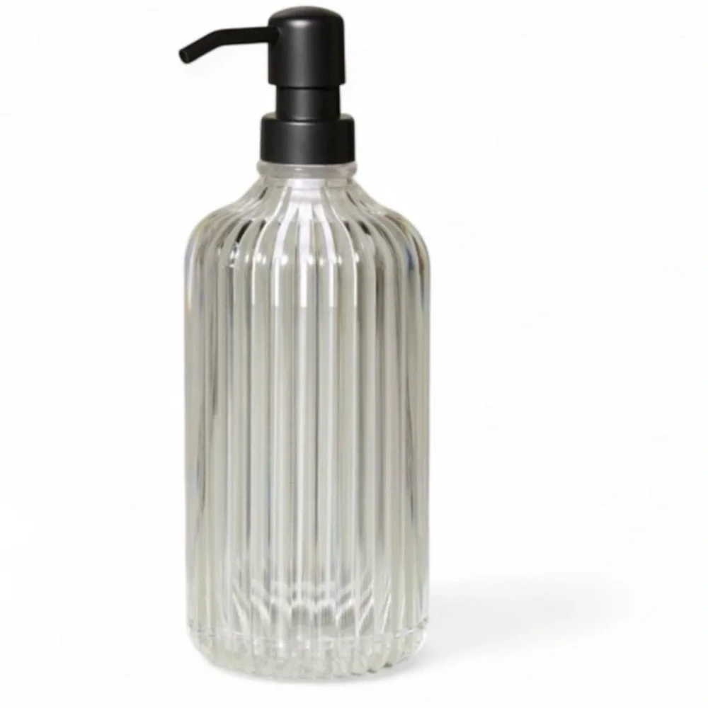 Hearth & Hand Fluted Acrylic Shower Dispenser 27oz
